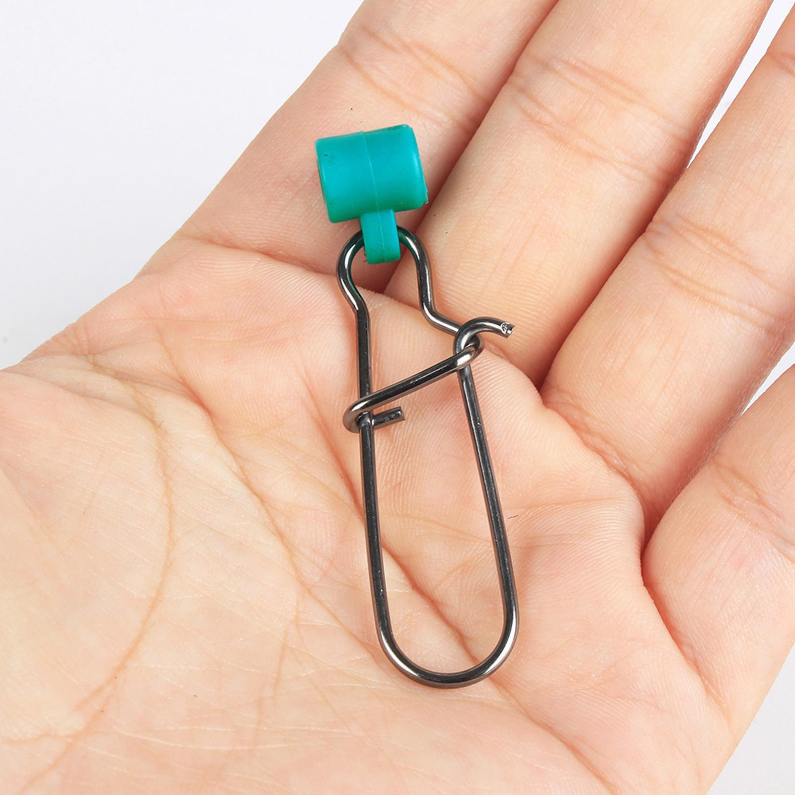 25x Fishing Line Connector, Sinker Weight Connectors, Fishing Tackle, Fishing Sinker Slides, Sliding Swivels for Freshwater, Fishing Rigs