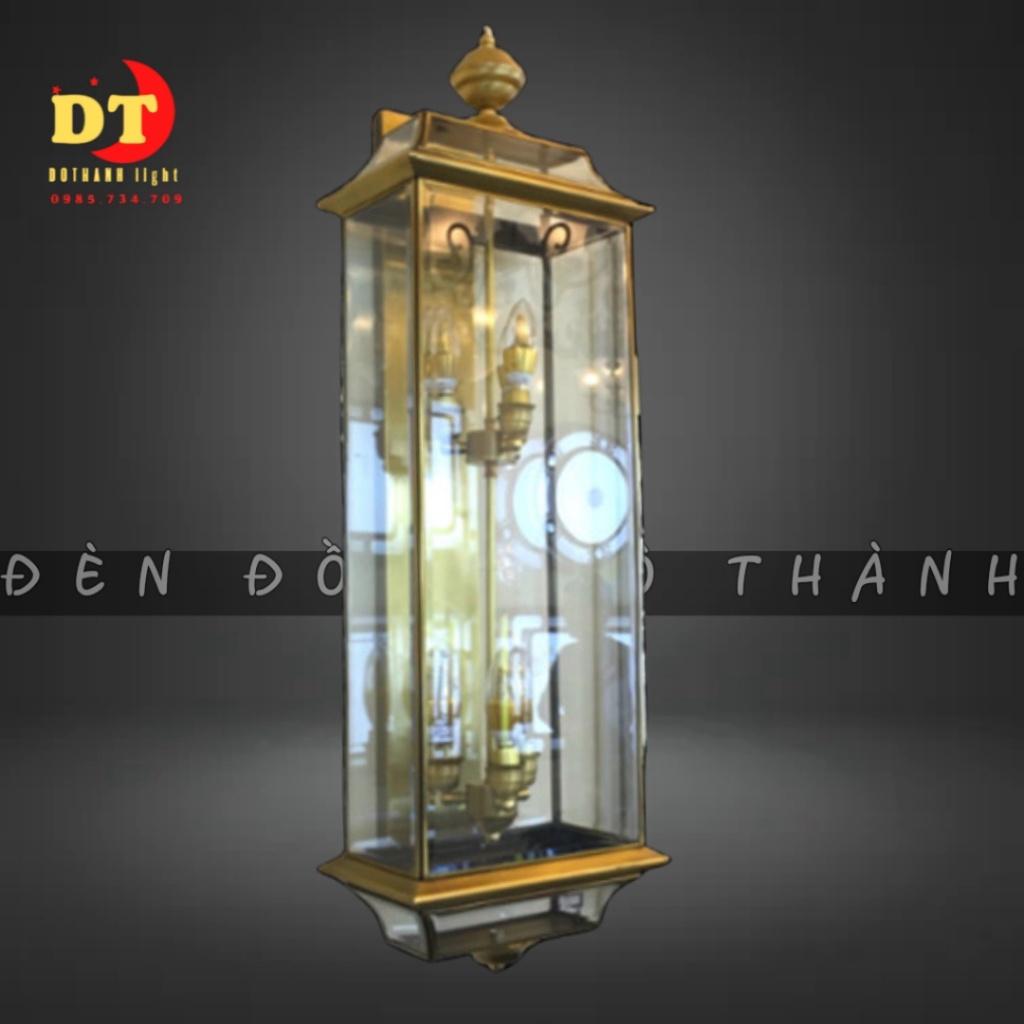 Đèn tường đồng kính ngoài trời cao cấp,sang trọng HTLQ DTK