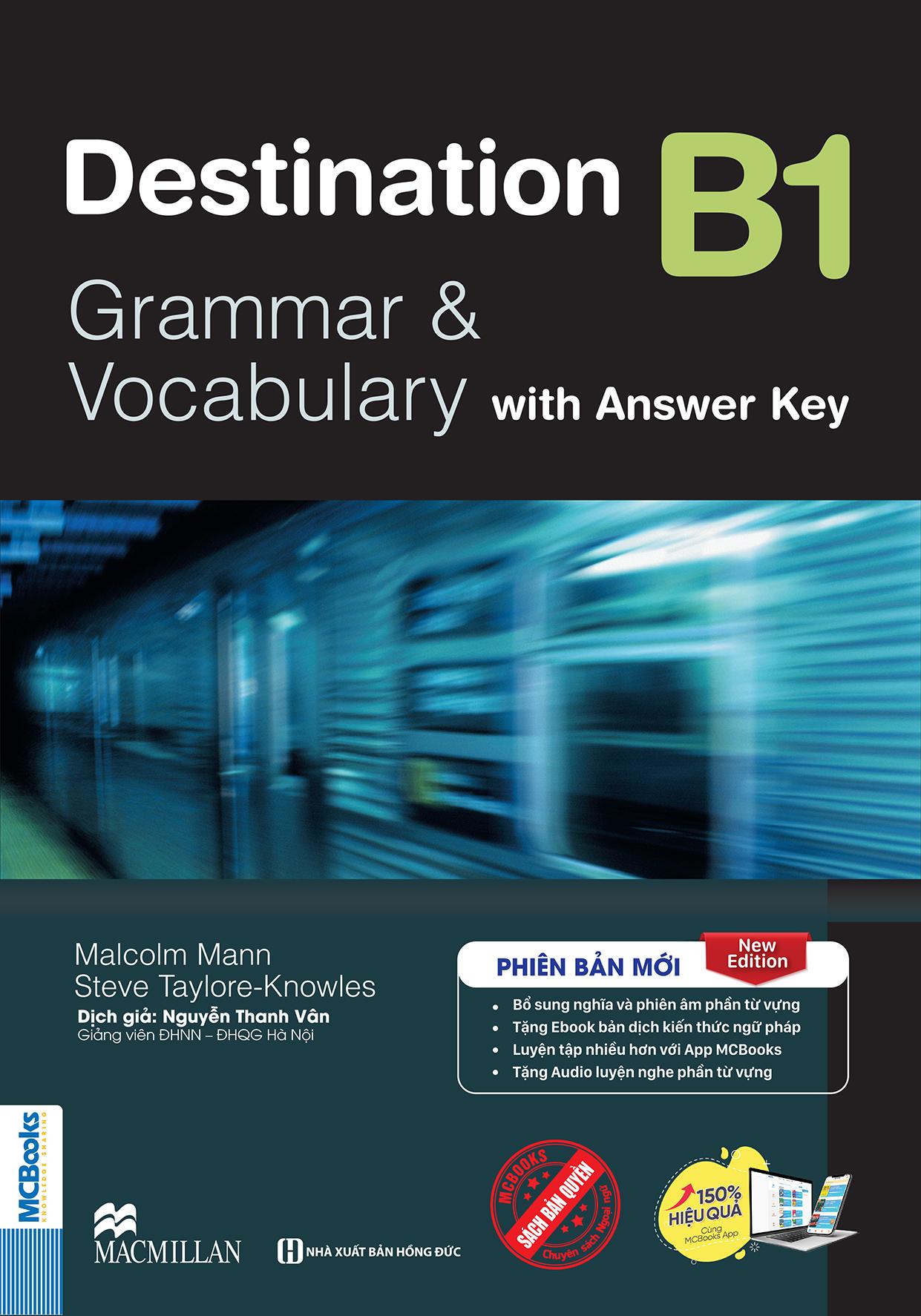 Sách - Combo Sách Destination - Grammar And Vocabulary with Answer Key - B1 + B2 + C1 And C2 (Bộ 3 Cuốn)