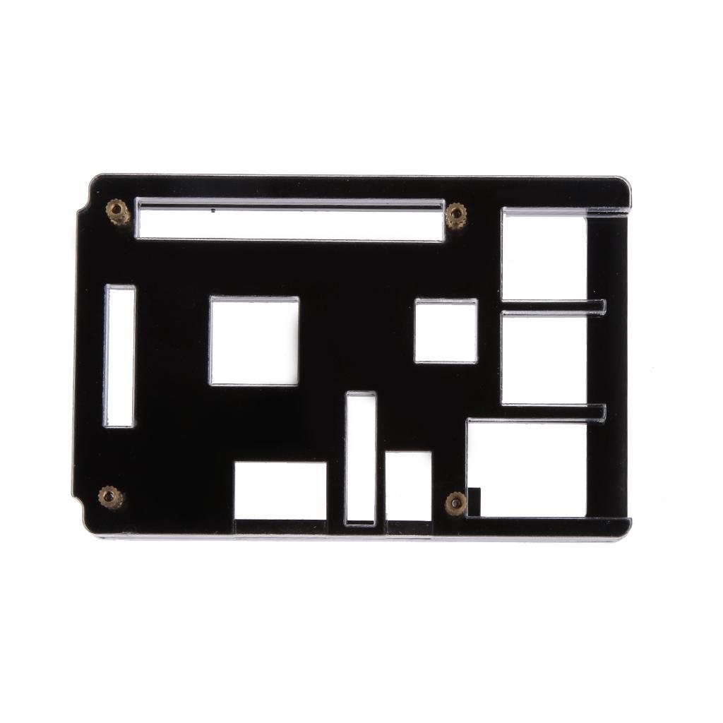 2xComputer Protective Case Shell Cover For Raspberry Pi 3 B+ Model B - Black