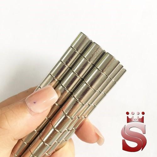 Nam châm trắng kích thước 10x10mm mạ nikel