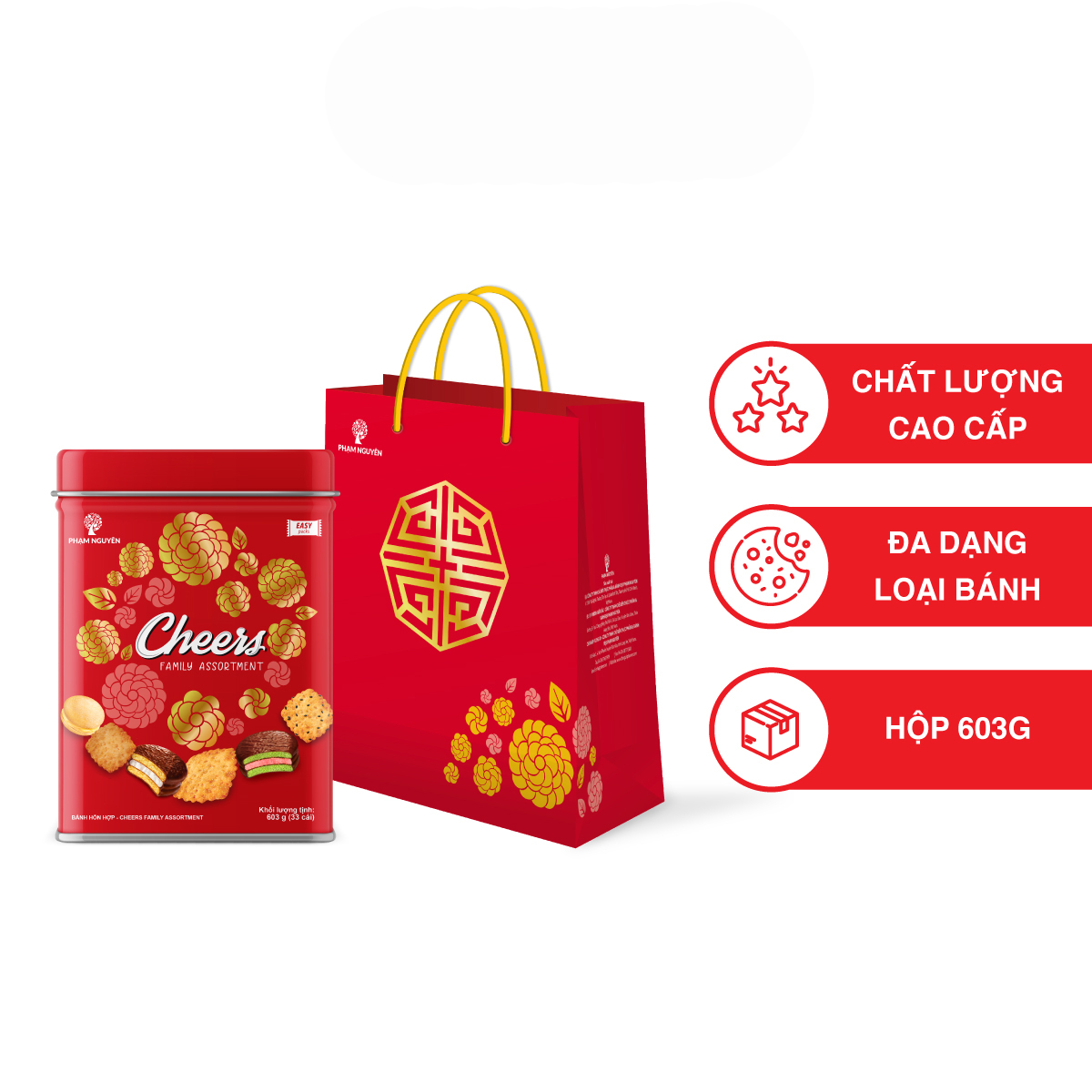 Bánh hỗn hợp Cheers Family Assortment 603g