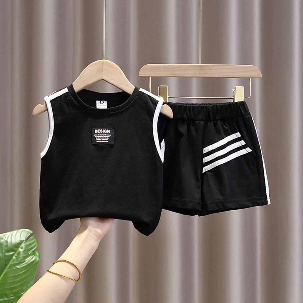 Bộ quần áo cho bé trai, Bộ sát nách kẻ sọc cho bé trai chất cotton cho bé từ 7-18kg - ROSY KIDS