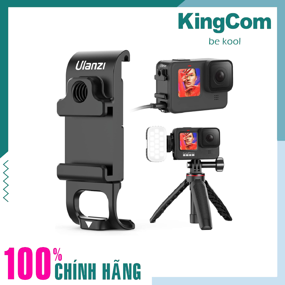 ULANZI G9-6, Nắp Pin dành cho GoPro 9,10, Thiết kế lỗ vít 1/4 cold shoe tích hợp gắn kèm phụ kiện Micro &amp; Đèn Led  - Hàng Chính Hãng