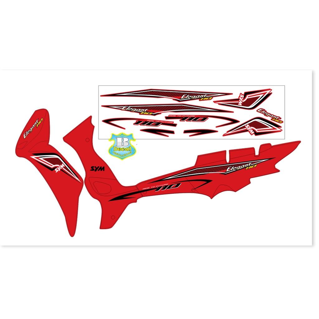 Tem rời dành cho elegant 110 đỏ