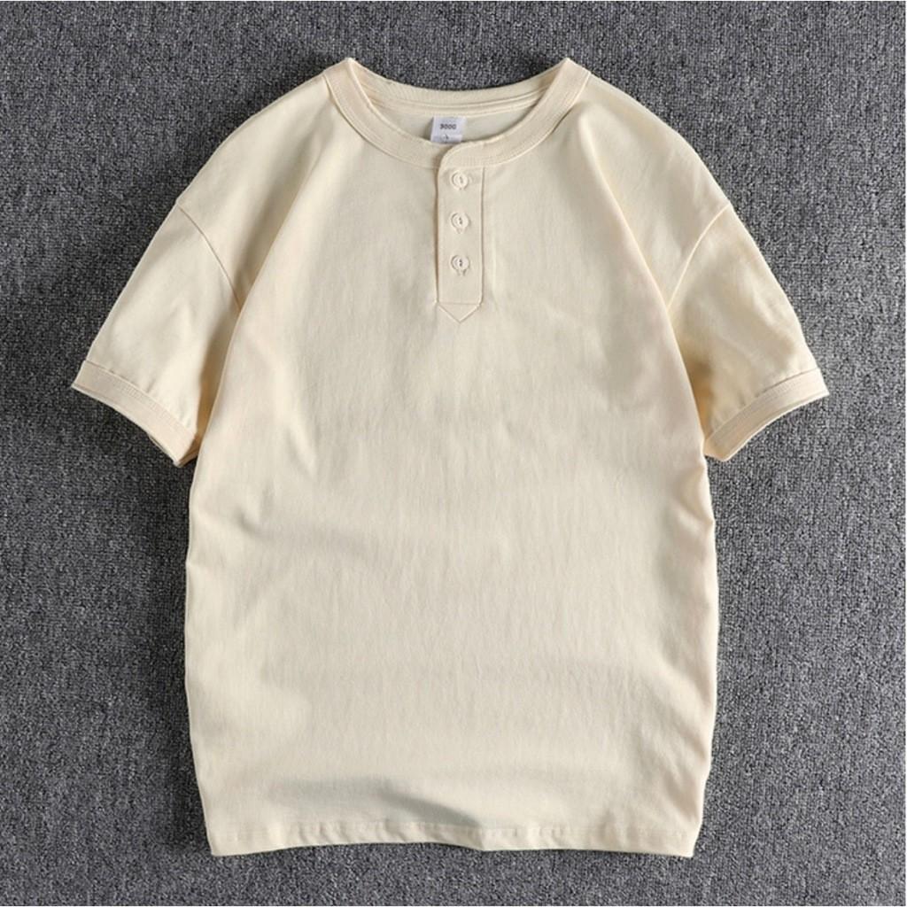 Áo thun cổ trụ 300G phong cách Retro_dã ngoại