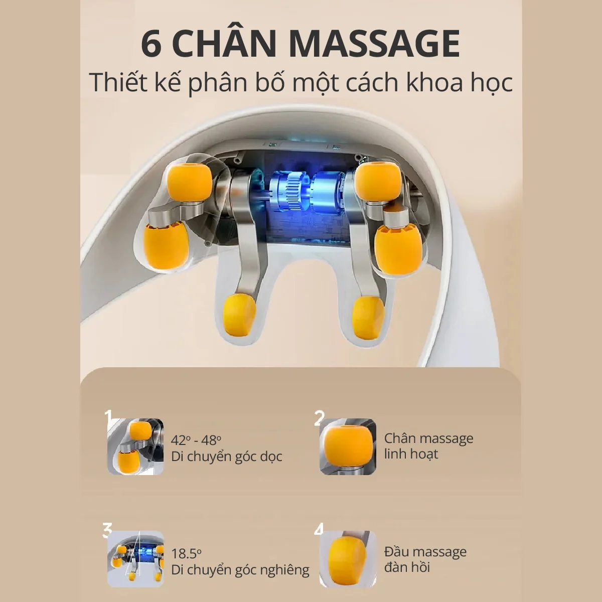 Hình ảnh Máy Massage Cổ Vai Gáy Kachi MK366 - Hàng chính hãng