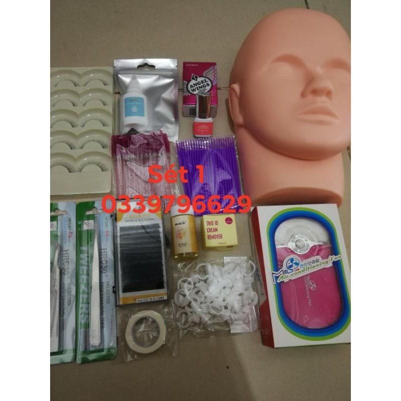 sét đủ đồ học và làm nối mi chuyên nghiệp