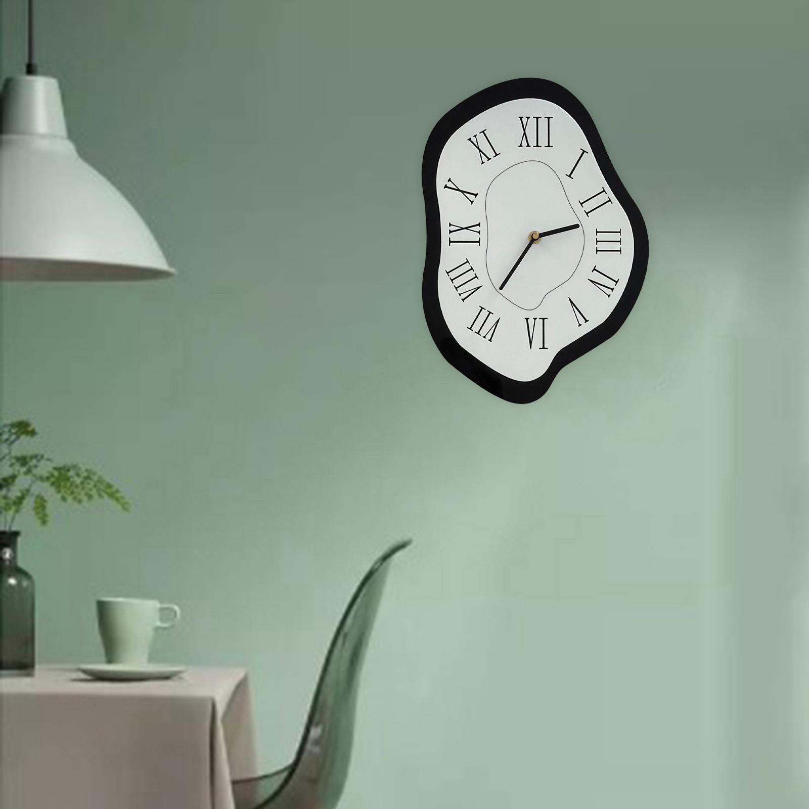 Decorative Large Clocks Acrylic Office Decorative Black
