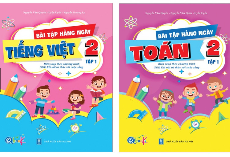 Combo 2 cuốn Bài Tập Hằng Ngày Toán, Tiếng Việt Lớp 2 - Kết Nối Tri Thức Với Cuộc Sống tập 1