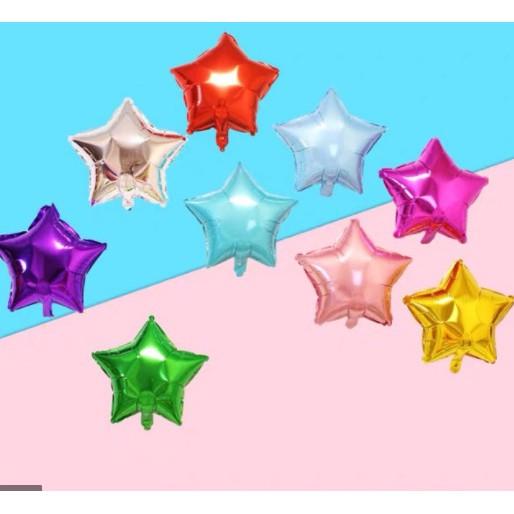 Bóng nhôm hình tim- sao nhí 5 inch trang trí đám cưới, sinh nhật, thôi nôi, đầy tháng