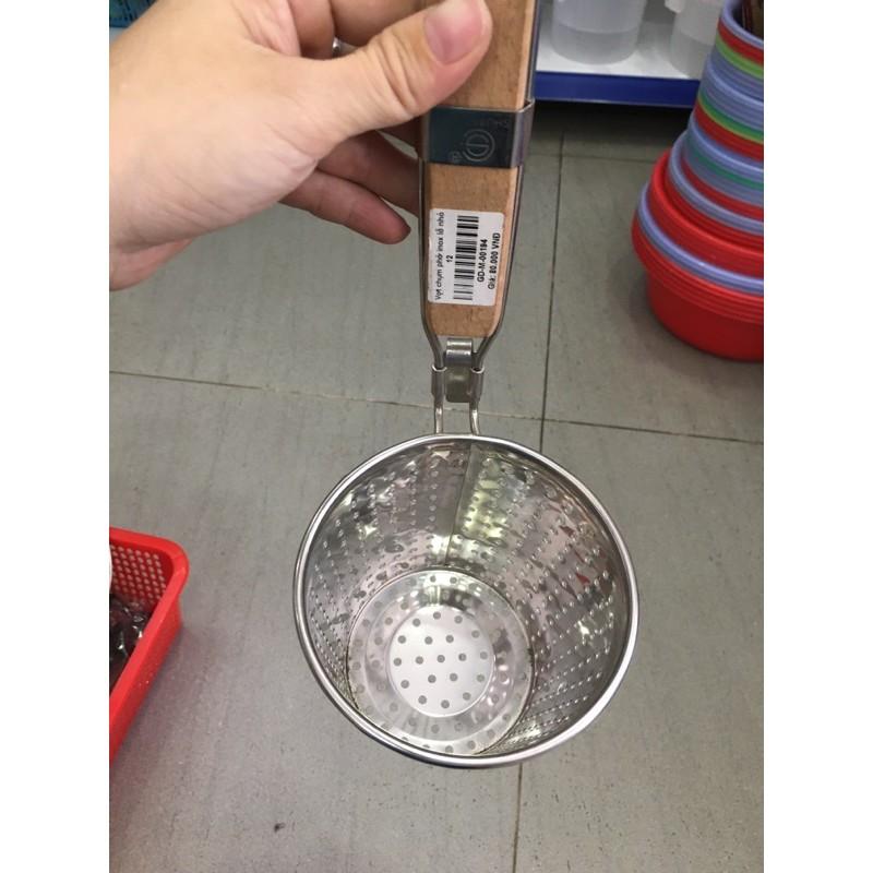 Vá trụng phở inox lỗ nhỏ
