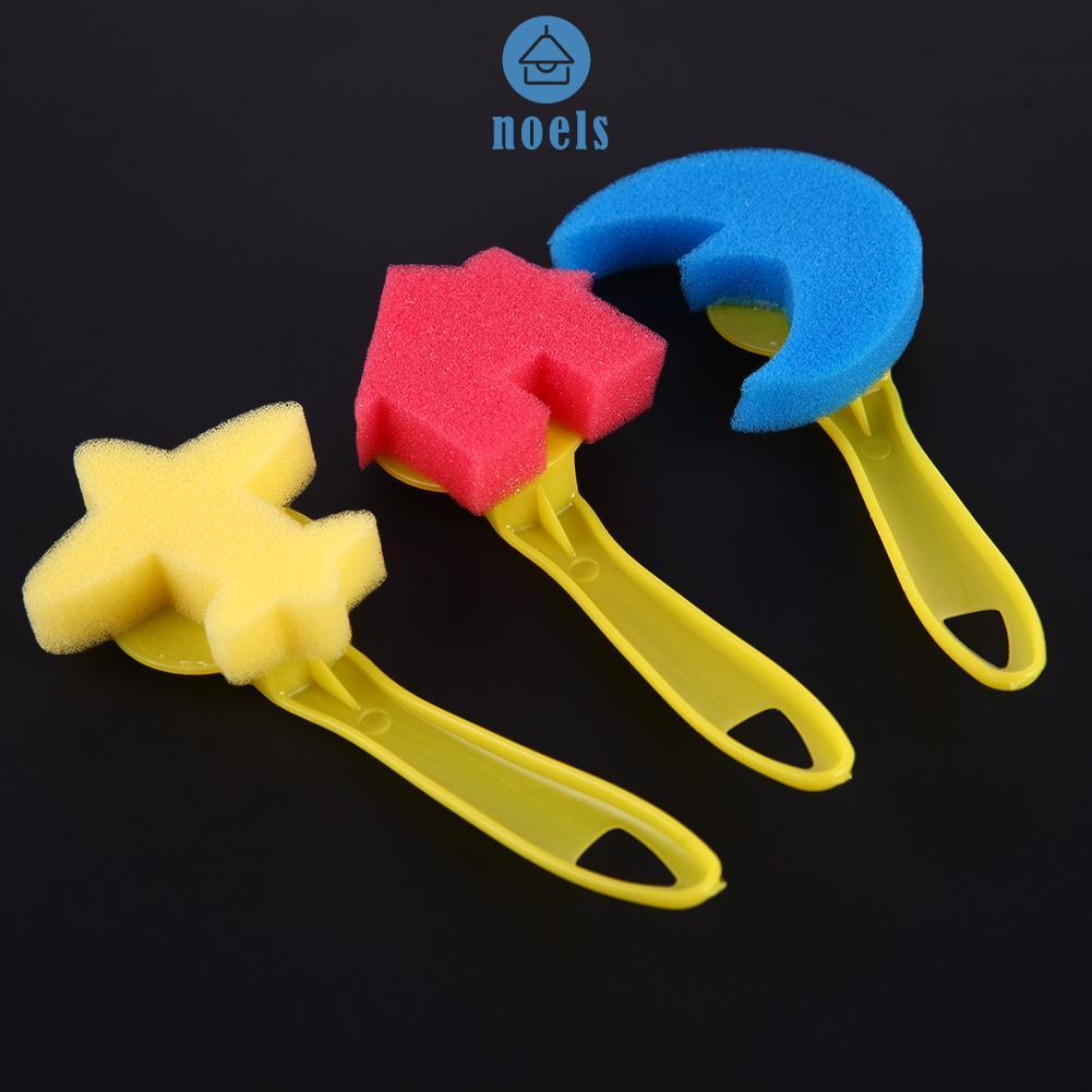 Set 12 Cọ Vẽ Tranh Bằng Xốp Nhiều Màu Sắc Diy Cho Bé