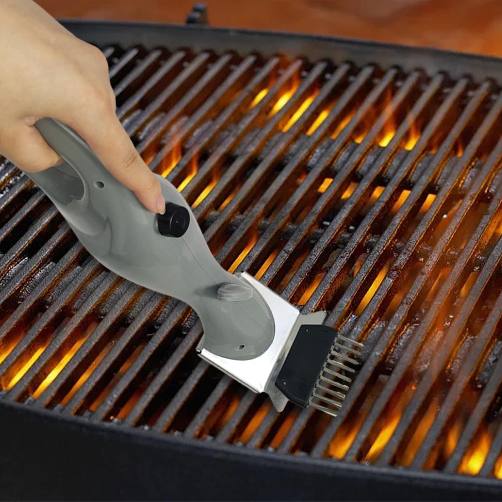 Grill Brush and Grill Cleaning Brush Heavy Duty Grill Accessories Comfortable Grip Scratch Brushes with Grilling Grate Cleaner