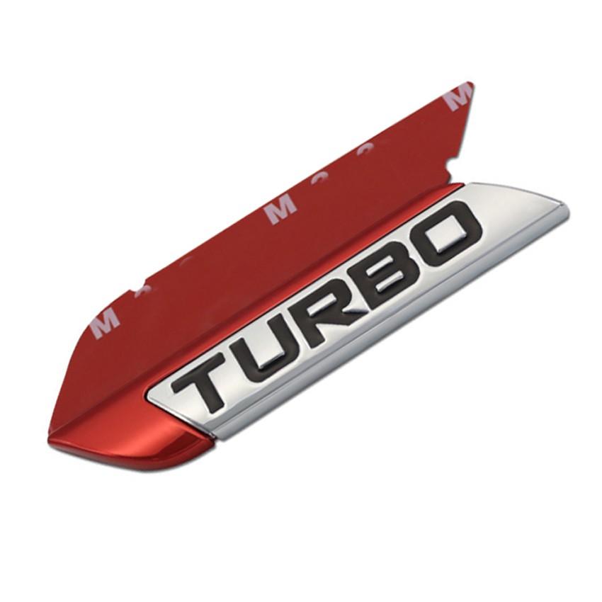 Tem Chữ Nổi TURBO Trang Trí Ô Tô
