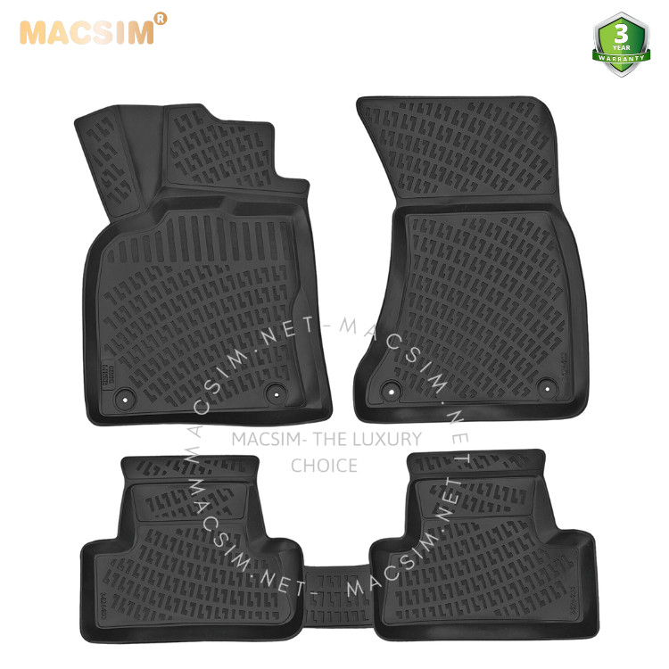 Thảm lót sàn ô tô nhựa TPU Silicon Audi Q5 First generation 2008- 2017 Nhãn hiệu Macsim