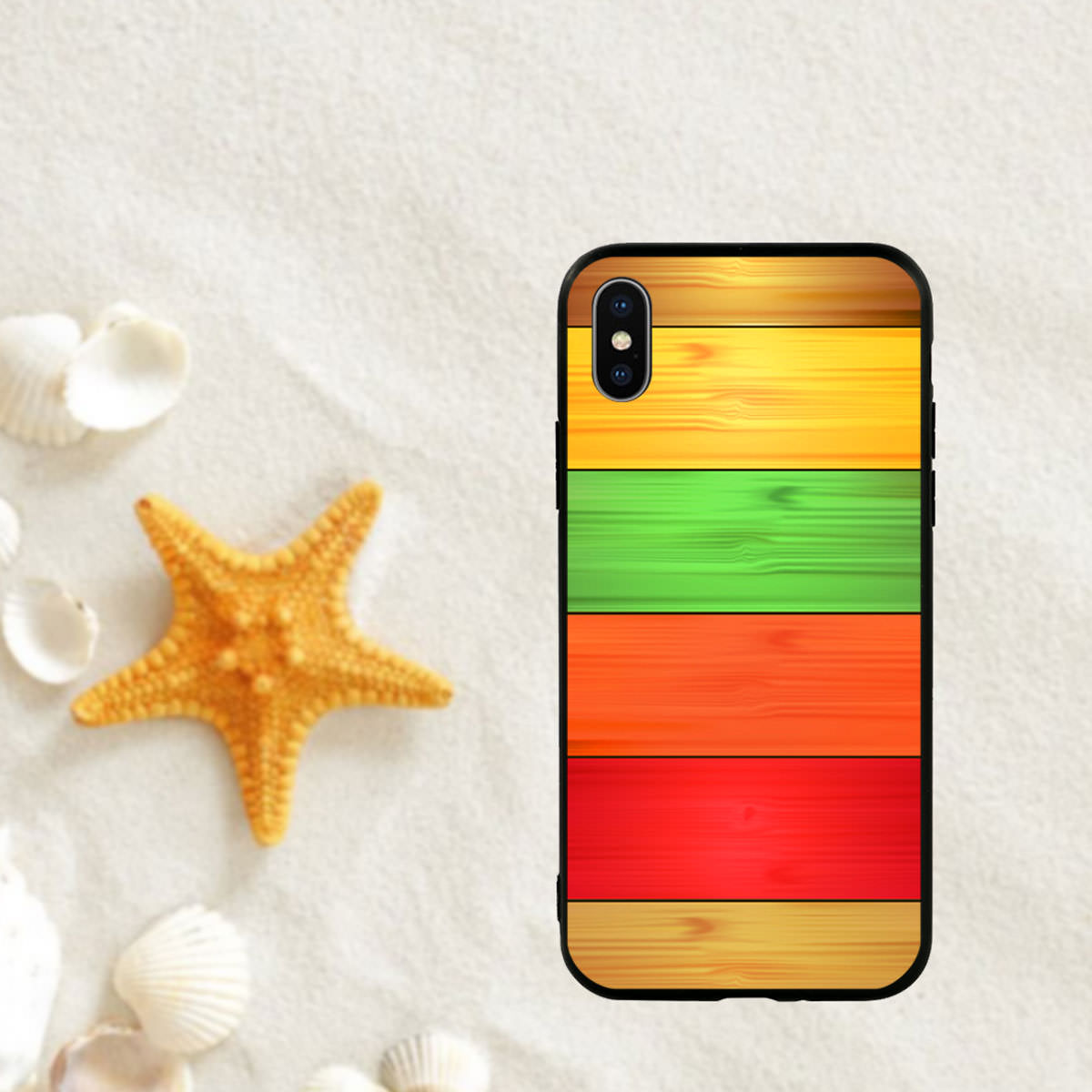 Ốp lưng viền TPU cho điện thoại Iphone X - Sắc Màu