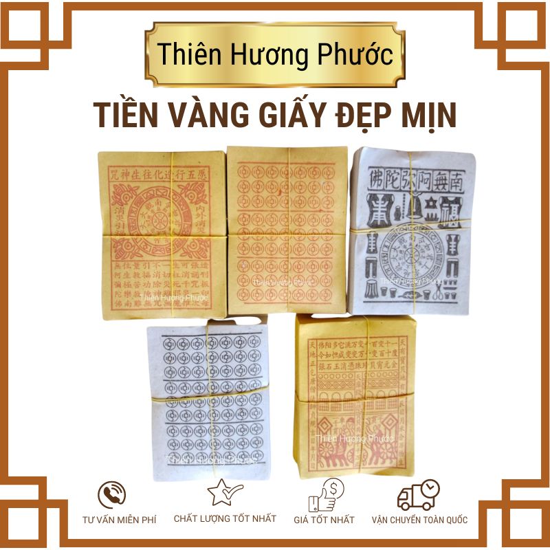 Giấy tiền vàng mã tổng hợp 12 loại cúng giỗ gia tiên