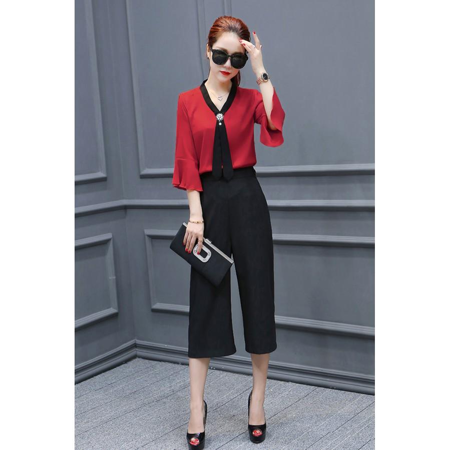 HOT Áo sơ mi thắt nơ cổ thời trang SM10