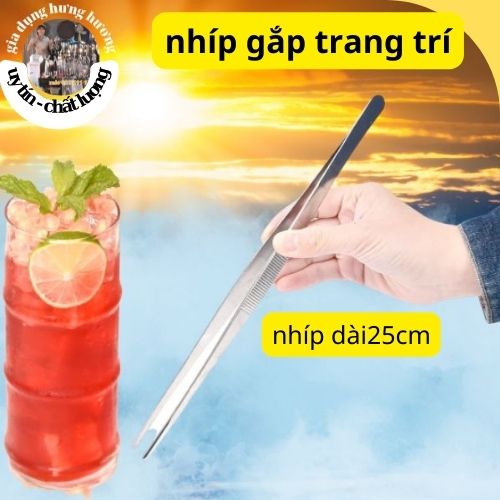 Nhíp gắp hoa quả pha chế cocktail, dụng cụ pha chế