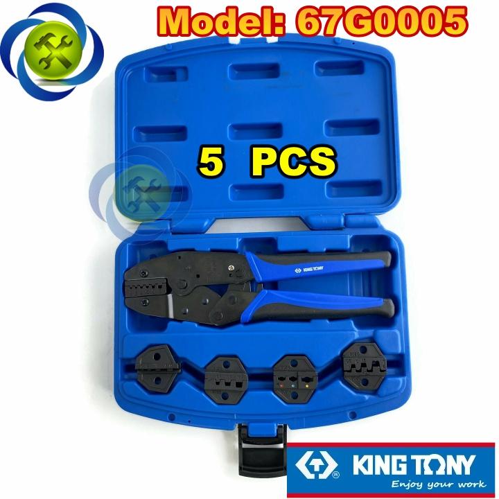 Kìm bấm cos Kingtony 67G0005 có 5 chi tiết