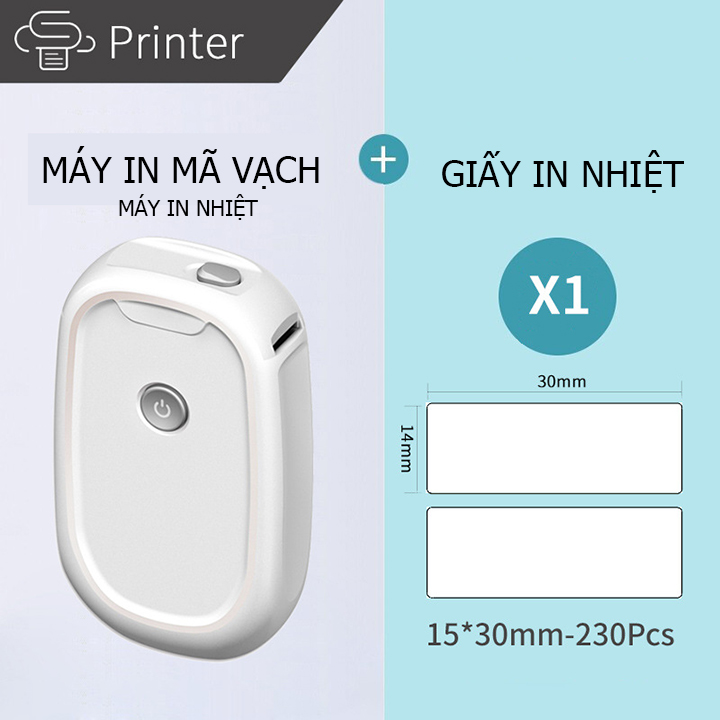 Máy in mã vạch, máy in micode mini cầm tay tiện lợi kết nối Bluetooth