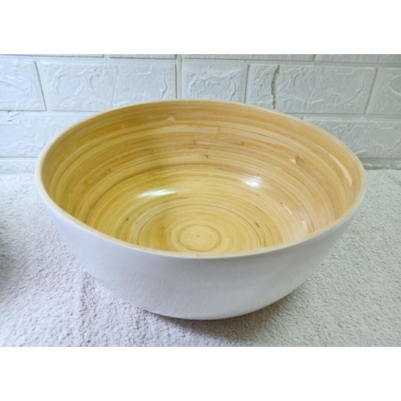 chậu ngâm chân bằng tre tự nhiên. Rộng 30cm sâu 12cm.