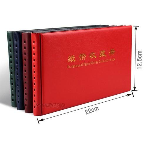Album đựng tiền giấy mini cầm tay 20 phơi đen