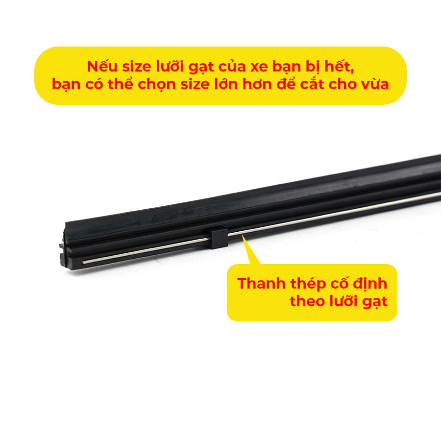 Hình ảnh Combo 2 Lưỡi Gạt Mưa Loại A VIAIR R15 (28 Inch/700 mm)