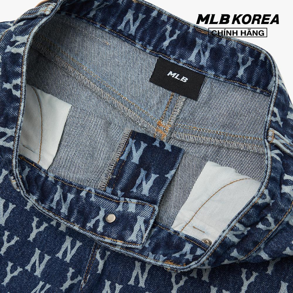 MLB - Quần shorts jeans nữ Classic Monogram 3FDPM0123