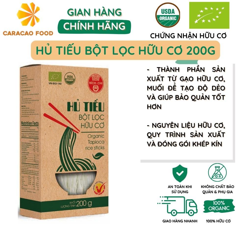 Hủ tiếu bột lọc hữu cơ 200g, Hủ tiếu Bích Chi hữu cơ