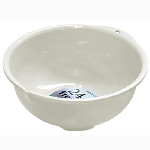 Bộ 2 sản phẩm gồm 01 chậu &amp; 01 rổ nhựa cao cấp dạng tròn Sanada Seiki 3.6L có tay cầm - Hàng nội địa Nhật Bản