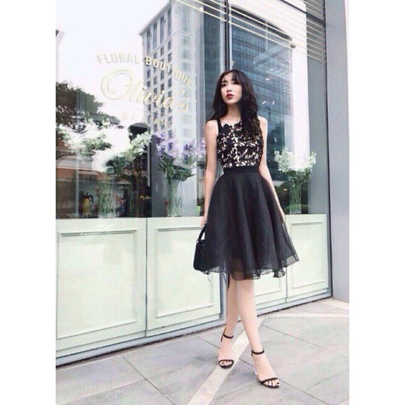 Đầm Ren Nữ Dáng Xòe Cực Xinh ảnh thật
