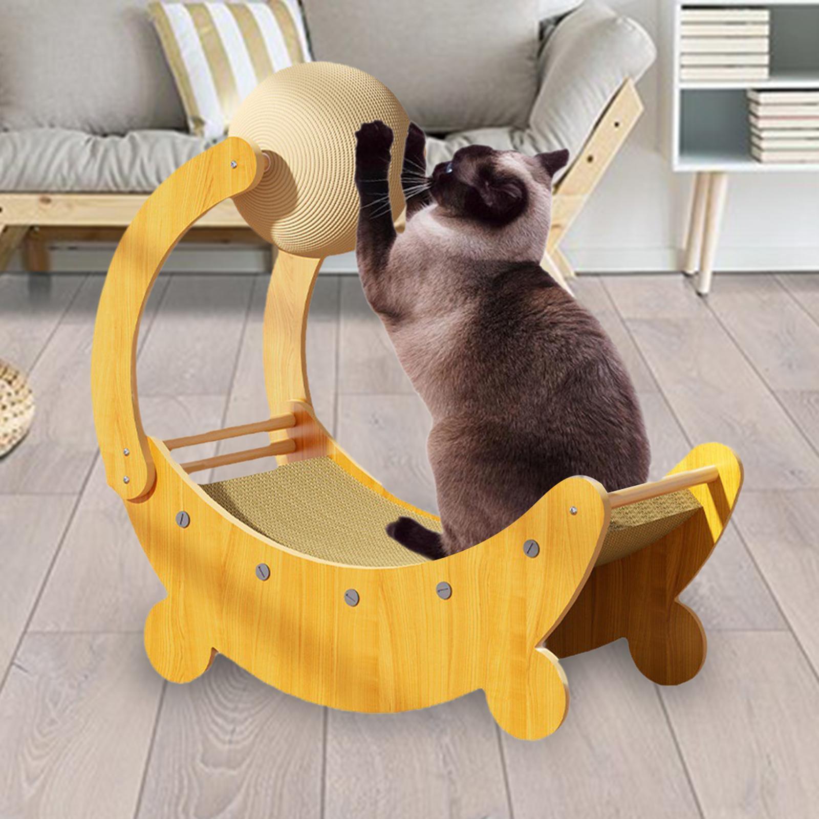 Cat Scratching Board Cat Scratcher Cat Scratch Ball Pet Toy Decorative Cardboard Pet Supplies Cats Nest Lounge Bed Cat Scratch Pad for Kitty