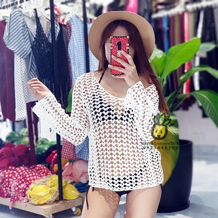 Áo lưới đi biển ( ảnh thật shop chụp)