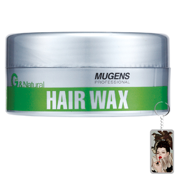 Sáp mềm giữ tóc sóng xoăn Mugens Hair Wax Hàn Quốc 90g + Móc khóa