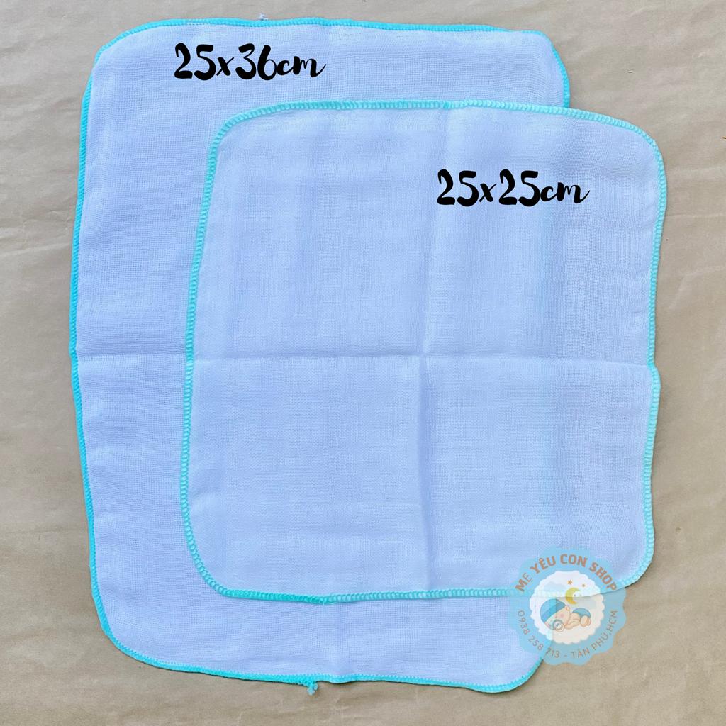 Set 10 Khăn Sữa 4 Lớp BabyShark kích thước 25x25cm cho bé - 25x25cm