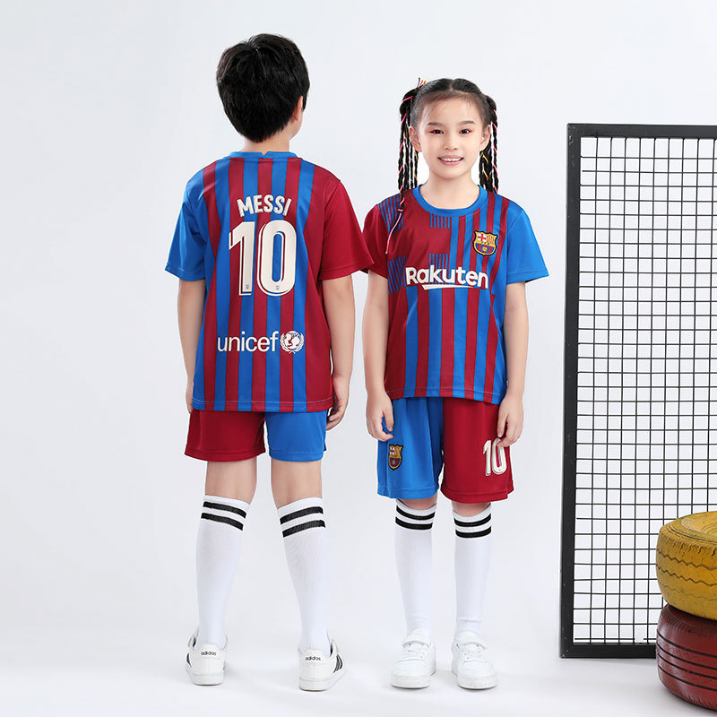 Bộ quần áo bóng đá/ quần áo thể thao áo thi đấu, quần áo CLB, quần áo thể thao trẻ em