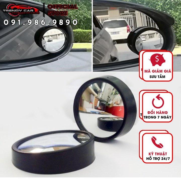 Bộ 2 gương cầu kính lồi, chiếu hậu xóa điểm mù xe hơi, ô tô, xe tải tăng độ an toàn khi tham gia giao thông GIÁ TỐT