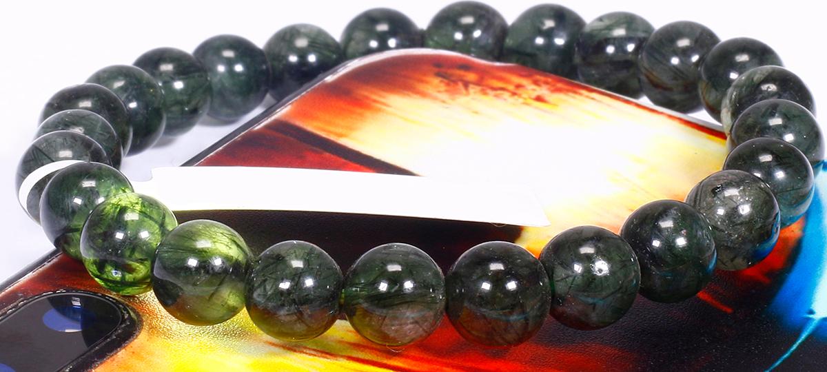 Vòng tay đá thạch anh tóc xanh mệnh hỏa, mộc - Ngọc Quý Gemstones