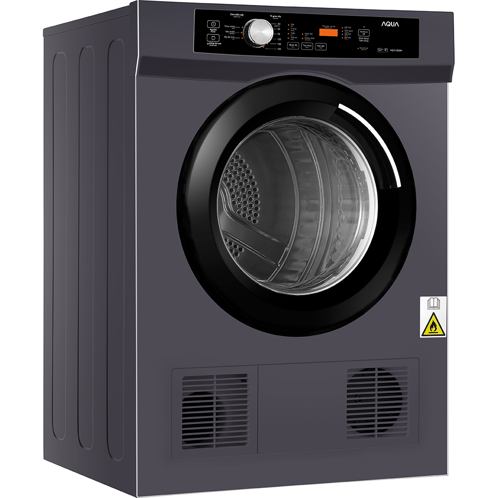 Máy sấy quần áo Aqua 8 kg AQH-V800H.SS - Hàng chính hãng