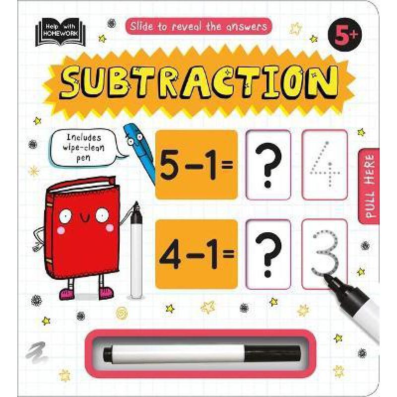 Sách tẩy xóa học toán cho bé - 5+ Subtraction