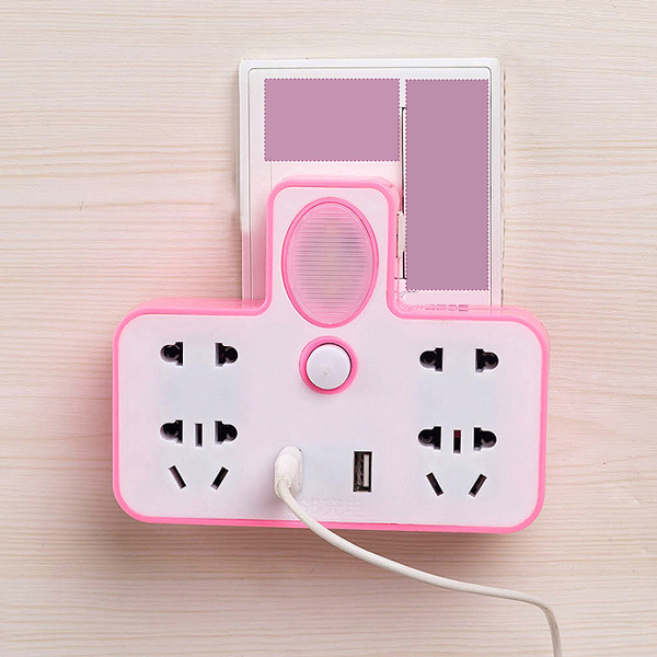 Ổ Điện 3 Chấu Đa Năng Usb Có Đèn