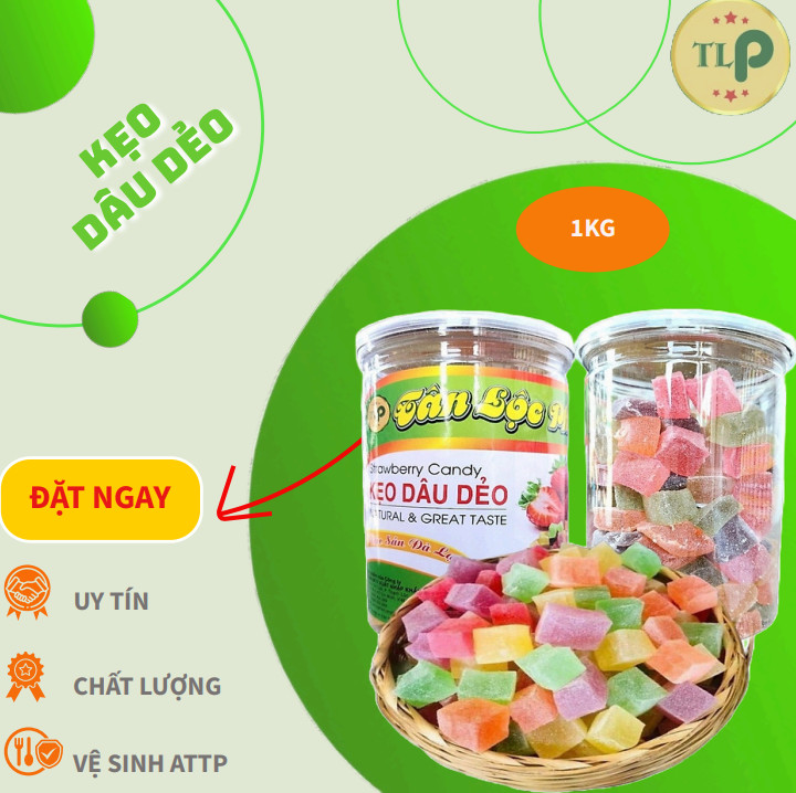 KẸO DÂU DẺO ĐẶC SẢN ĐÀ LẠT PHÙ HỢP MỌI LỨA TUỔI