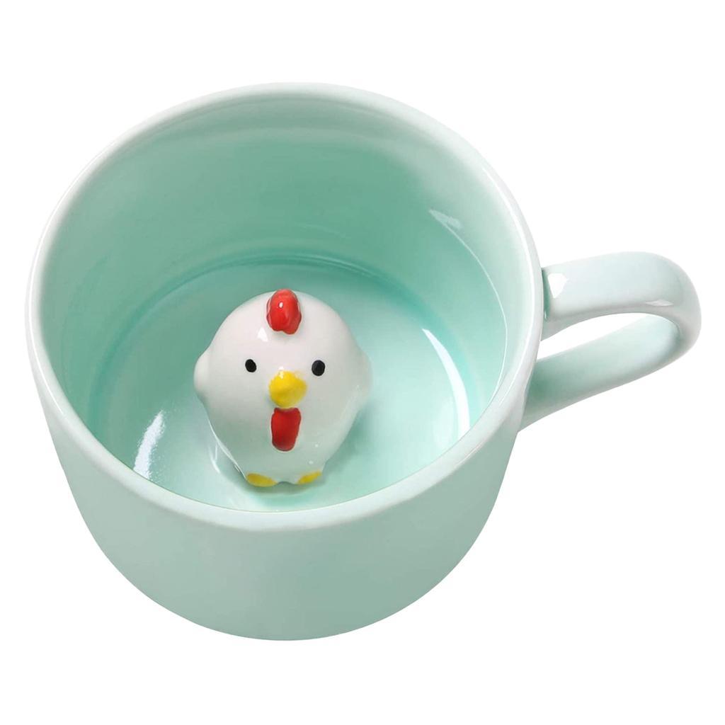 Ceramic Cup Cute Animals Inside  Tea Milk 3D Cartoon Mugs