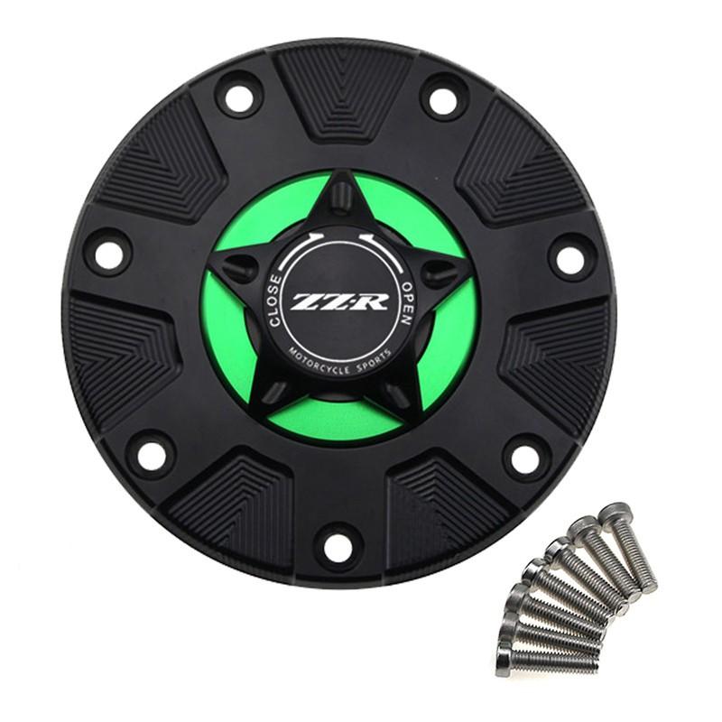 Nắp Bình Xăng Bằng Nhôm CNC Cho Xe Mô Tô Kawasaki ZZR400 ZZR600 ZZR1100 1993-2006