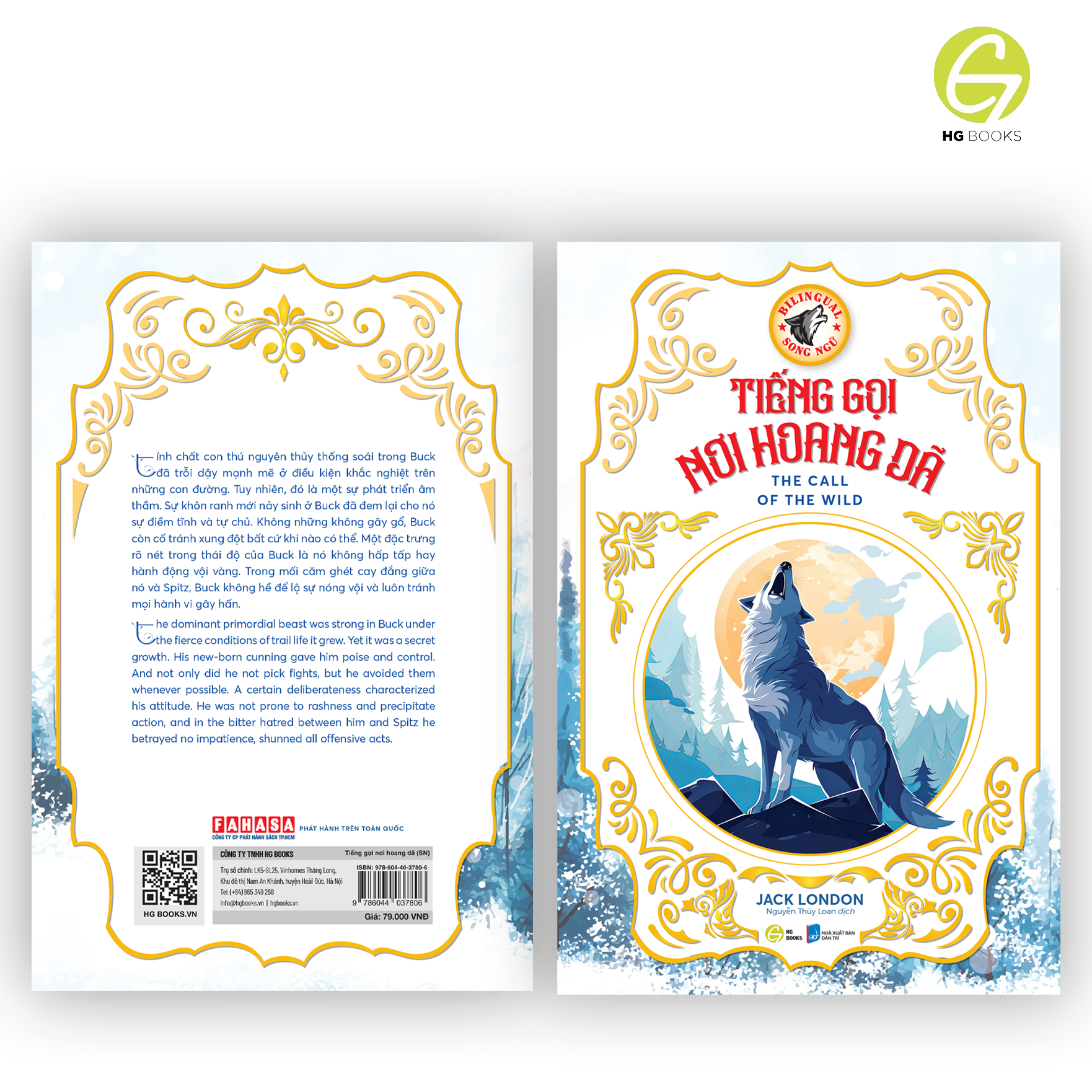 Tiếng gọi nơi hoang dã - Sách song ngữ kinh điển, có note từ vựng tặng kèm file nghe - HG Books