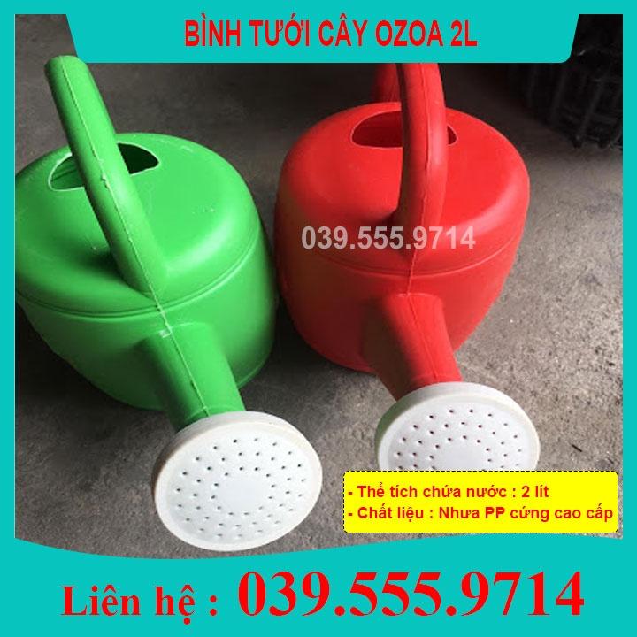 Bình nhựa tưới cây 2 lit - bình ô doa xách tay bền đẹp
