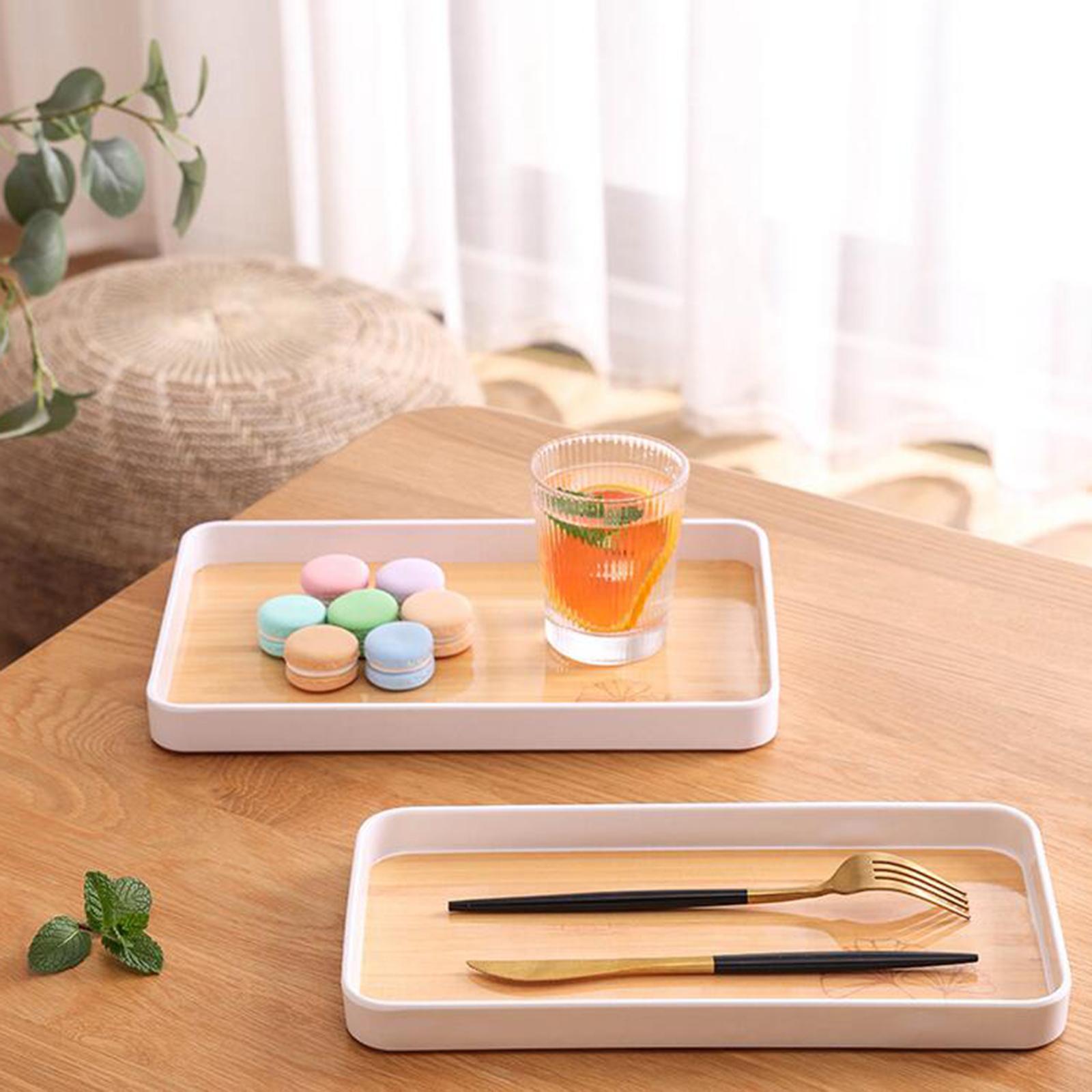 Portable Serving Tray Dessert Tray Fruit Plate for Cookie Pastry Fruits