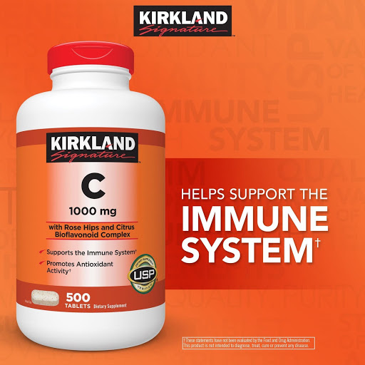 Vitamin C Kirkland Signature Tăng cường sức đề kháng, Sáng da, Chống lão hóa - QuaTangMe Extaste